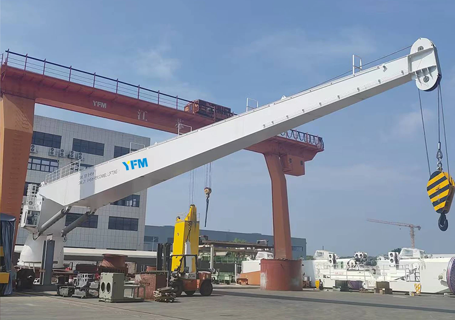 fixed boom marine crane fixed boom marine crane
